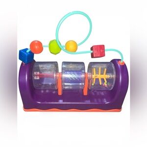 B. Toys Spin Activity Station Spin, Rattle & Roll Purple Multicolor Baby Toddler
